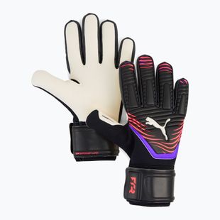 PUMA Future Pro Hybrid guanti da portiere puma nero/rosso brillante/viola glimmer