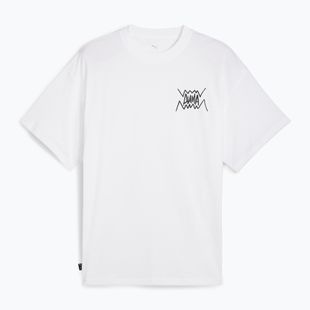 Maglia da basket da uomo PUMA Jaws Core Tee II puma bianco