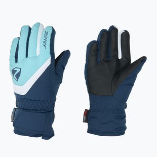 ZIENER Loriko AS guanto da sci per bambini blu scuro