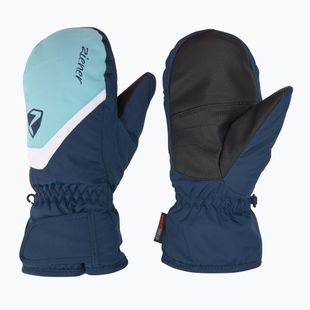 ZIENER Guanti da sci per bambini Loriano Aquashield Mitten navy scuro