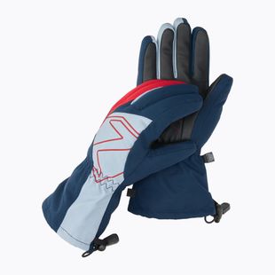Guanto da sci per bambini ZIENER Laval Aquashield AW, blu scuro