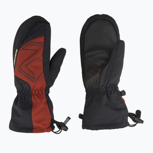 ZIENER Lavalino Aquashield AW Mitten marrone legnoso guanto da sci per bambini