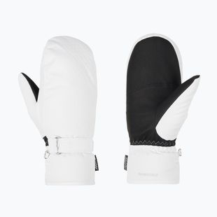 Guanti da sci da donna ZIENER Kisar Aquashield Mitten bianco
