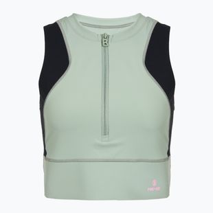 maglietta da allenamento da donna BOGNER FIRE+ICE Caia 1/4 Zip eucalyptus