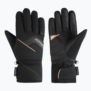Guanti da sci donna ZIENER Karion-Z AS black/gold