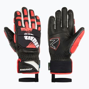 Guanti da sci per bambini Ziener Lonos-Z AS PR black/red