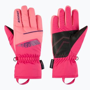 Guanti da sci per bambini ZIENER Lavivi-Z AS pop pink