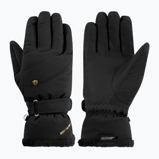 Guanti da sci da donna ZIENER Keaka-Z Aquashield PR black/gold art.