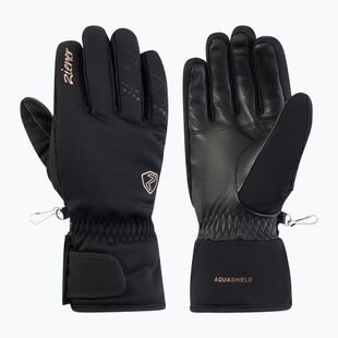 Guanti da sci da donna Ziener Kehnia-Z Aquashield PR Glove black/rose metallic