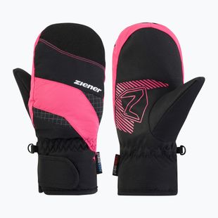 Guanti da sci per bambini ZIENER Luuki-Z Aquashield black/pop pink