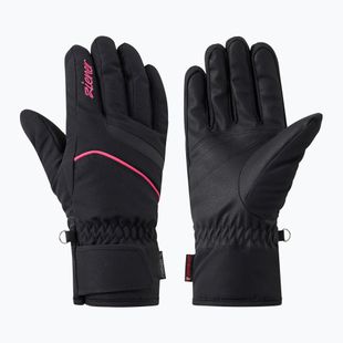 Guanti da sci da donna Ziener Khania-Z PR Glove black/pink lily