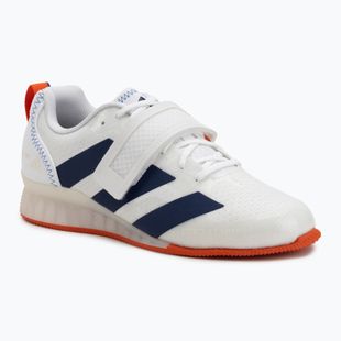 Scarpe da sollevamento pesi adidas Adipower Weightlifting III Footwear white/dark blue/royal blue
