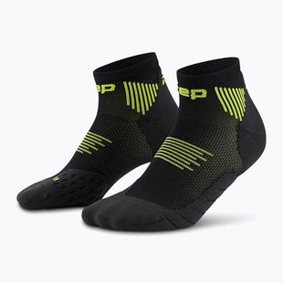 CEP Calze a compressione da donna Run Low Cut 5.0 nero/lime