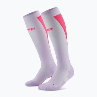 Calzini da donna CEP Ultralight Tall 4.0 lilac/pink