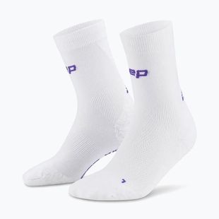 Calze a compressione da uomo CEP Ultralight Mid Cut 4.0 white