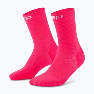 Calze a compressione da uomo CEP Run Mid Cut 5.0 pink