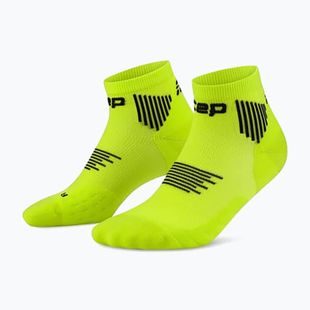 Calze a compressione da uomo CEP Run Low Cut 5.0 lime/black