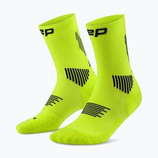 Calze a compressione da uomo CEP Run Mid Cut 5.0 lime/black