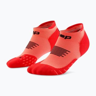Calze a compressione da uomo Cep Run No Show 5.0 neon coral