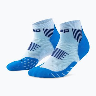 Calze a compressione da uomo CEP Run Low Cut 5.0 blue/ice