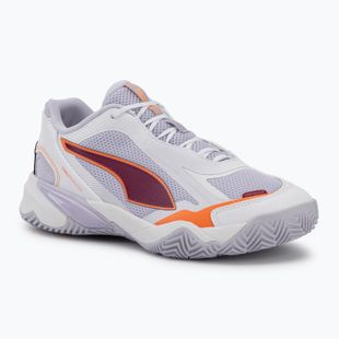 Scarpe da pallamano da donna PUMA Solarstrike 4 puma white/heat fire/lilac crush berry