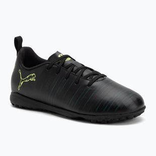 PUMA Future 8 Play TT Jr bambini scarpe da calcio puma nero / luce frizzante / terreno verde