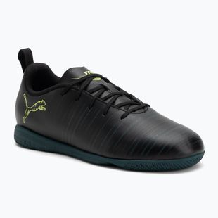 PUMA Future 8 Play It Jr bambini scarpe da calcio puma nero / luce frizzante / terreno verde