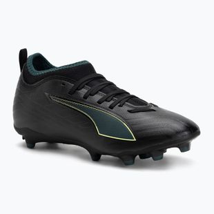 PUMA Ultra 6 Match FG/AG Jr bambini scarpe da calcio puma nero / luce frizzante / terreno verde