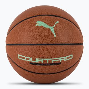 PUMA teamJAWS Court Pro Basket in pelle marrone/ombra scura numero 7