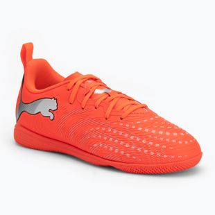Scarpe da calcio junior PUMA Future 9 Play IT Jr glowing red/puma white/puma black/puma silver