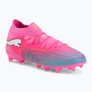 Scarpe da calcio per bambini PUMA Future 9 Pro FG/AG Jr poison pink/puma wht/sun stream/bright aqua/puma blk