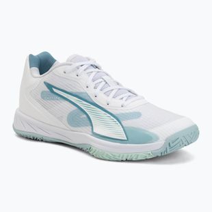 Scarpe da pallamano PUMA Accelerate Pro 4 Game On puma white/baltic sea blue/fresh water
