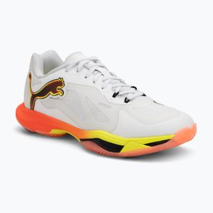 Scarpe da pallamano PUMA Vantage Nitro Game On puma white/glowing red/ultra blue