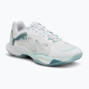 Scarpe da pallamano donna PUMA Vantage Nitro Game On Puma White/Baltic Blue/Fresh Water