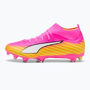 Scarpe da calcio PUMA Ultra 6 Match + FG/AG poison pink/puma white/sun stream/bright aqua/puma black