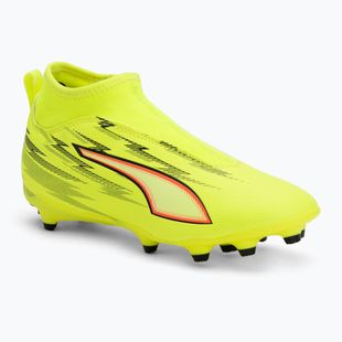 Scarpe da calcio junior PUMA Ultra 6 Match+ LL FG/AG Jr yellow alert/puma black/glowing red/lime squeeze