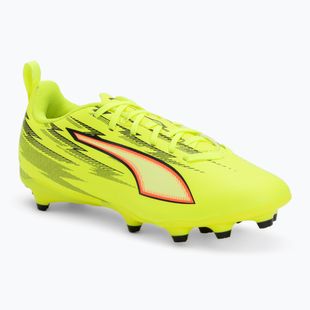 Scarpe da calcio junior PUMA Ultra 6 Play FG/AG Jr Yellow Alert/Puma Black/Glowing Red/Lime Squeeze