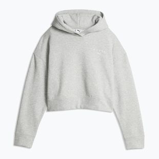 Felpa donna PUMA x HYROX World Cropped Hoodie grigio chiaro