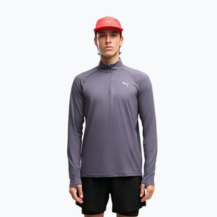 Felpa da corsa uomo PUMA Run Velocity Cloudspun 1/4 Zip inky depths