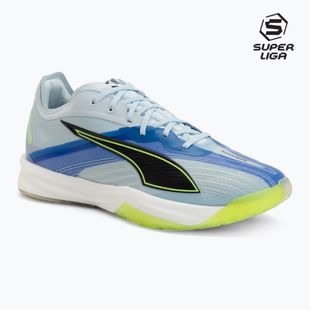 Scarpe da pallamano PUMA Accelerate Nitro SQD 5 aqua glow/puma black/green glare/royal sapphire