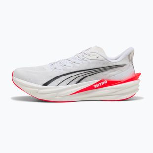 Scarpe da corsa uomo PUMA Deviate Nitro 4 puma white/ultra red