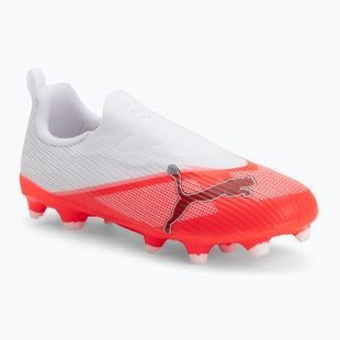 Scarpe da calcio bambino PUMA Ultra 7 Match LL FG/AG Jr ultra red/puma black/puma white