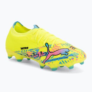 Scarpe da calcio PUMA Ultra Nitro 7 Match Advanced Level FG/AG puma white/blue glimmer/pink glimmer/yellow alert