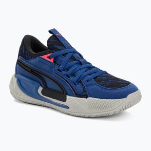 Scarpe da basket uomo PUMA Court Rider Chaos Clydes Closet royal/harbor mist/nero/fire orchid