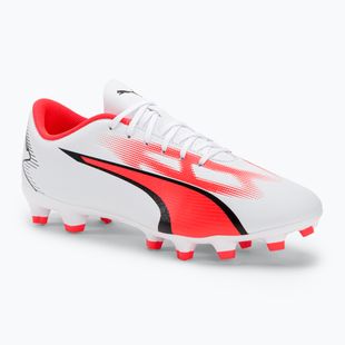 Scarpe da calcio da uomo PUMA Ultra Play FG/AG puma bianco/puma nero/fire orchid