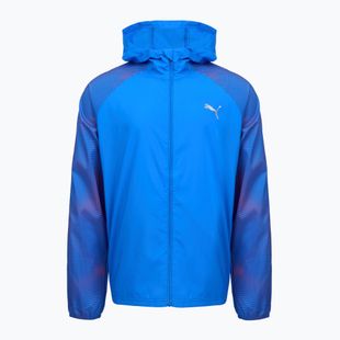Giacca da corsa da uomo Puma Run Favorite Woven Jacket blue/fire orchid