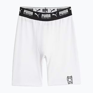 Pantaloncini da basket da uomo PUMA Hoops Team Baselayer puma bianco