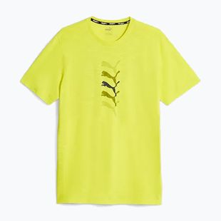 Maglietta da allenamento da uomo PUMA Graphic Tee Fit yellow burst