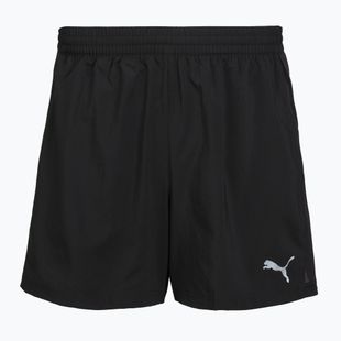 Pantaloncini da corsa da uomo Puma Run Favorite Velocity 5" Shorts black/lime