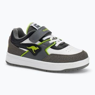 Scarpe da bambino KangaROOS K-CP Bounder EV grigio acciaio/verde neon